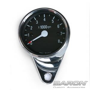 TACH WITH MOUNT (No Housing), Black Face