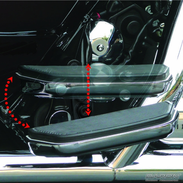 PASSENGER FLOORBOARD COMFORT (Lowerdown) KIT For Harley® Touring