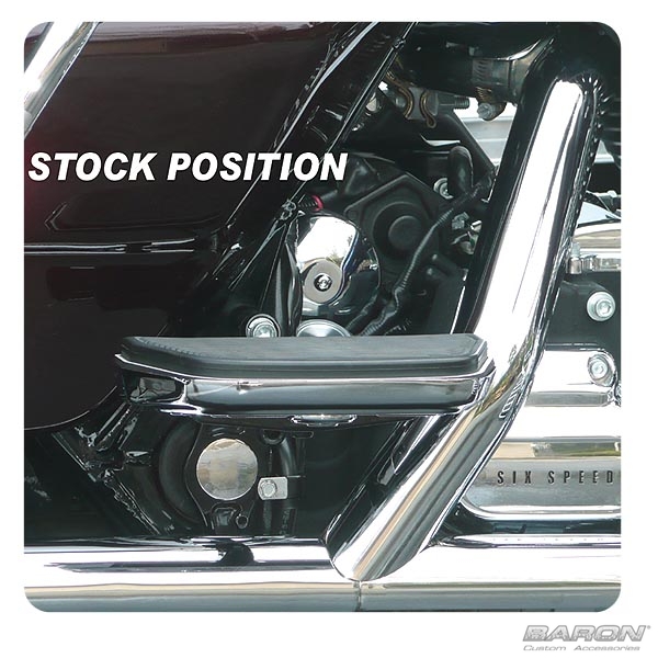 PASSENGER FLOORBOARD COMFORT (Lowerdown) KIT For Harley® Touring