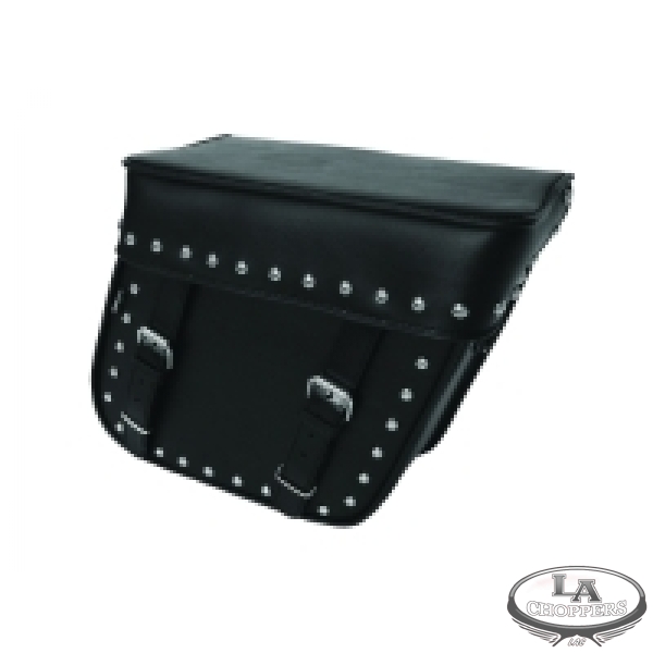 Model 101 Rigid Saddlebags, Studded Tek Leather
