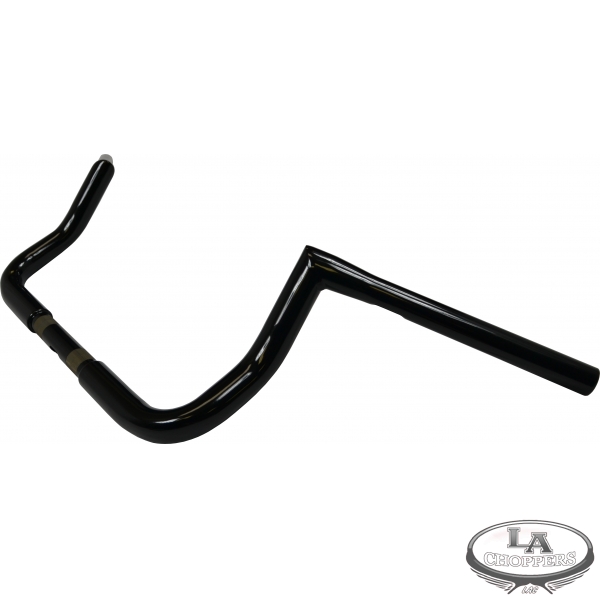 8" Bagger Twin Peaks Ape Hangers - 1.25" Black by - LA Choppers