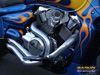 Blue Flames Motorcycle Wallpaper