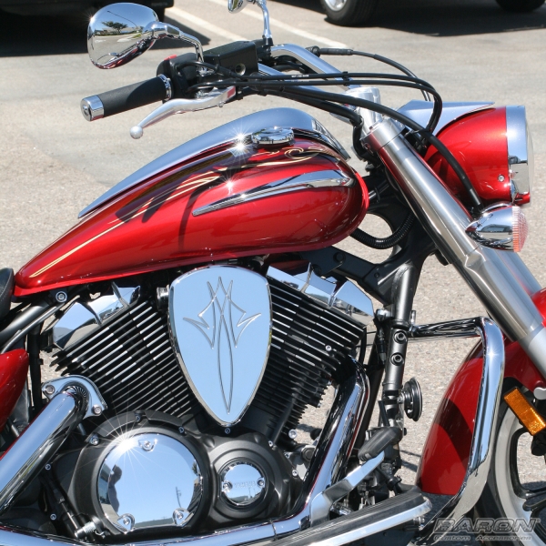 レビューで送料無料】 BARON バロン ビッグエアクリーナーキットコメット XVS1300用 XVS1300A V-Star 2007 2015  XVS1300C Stryker 2011 XVS1300CT Tourer XVS950 2009 XVS950CT 