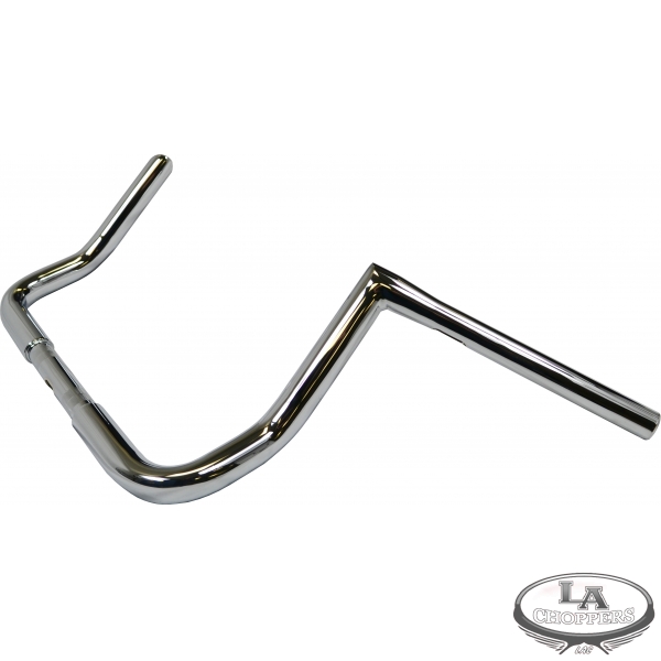 10" Bagger Twin Peaks Ape Hangers - 1.25" Chrome by - LA Choppers